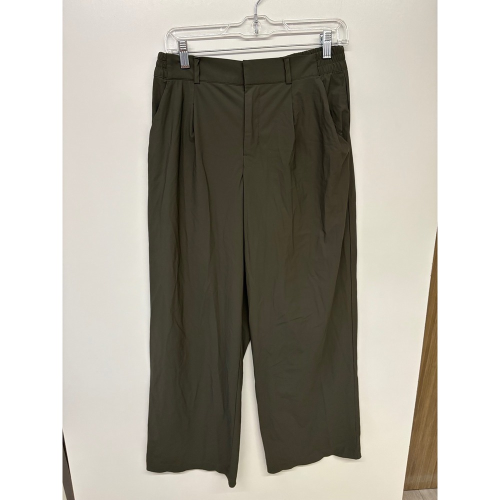 Gorpcore Minimalist Wide Leg SleekTech Pants Old Navy Women S Petite Olive